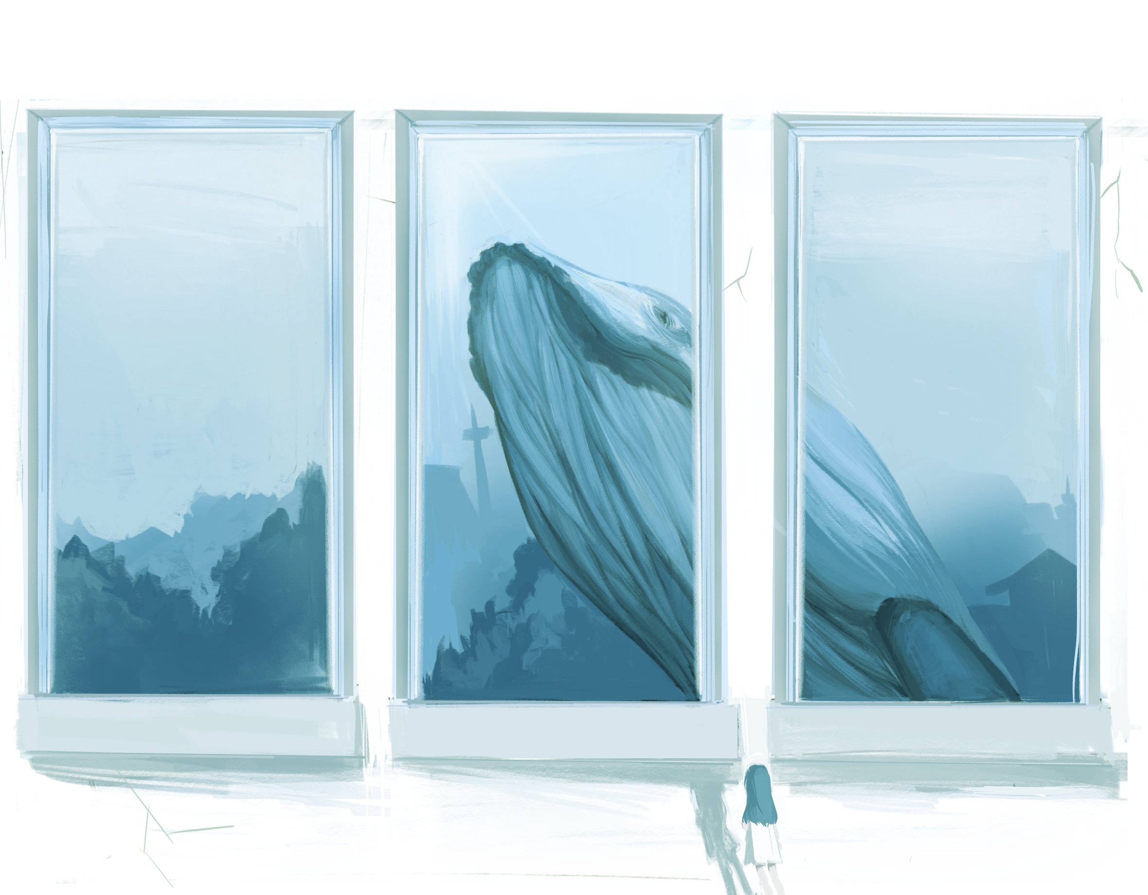 Whale painting